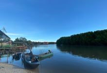 จุดชมเหยี่ยวแดงร้านอาหารทิวธารา Brahminy kite ViewPoint景点图片