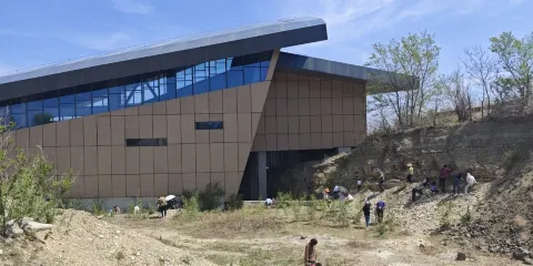 中國四合屯古生物化石館