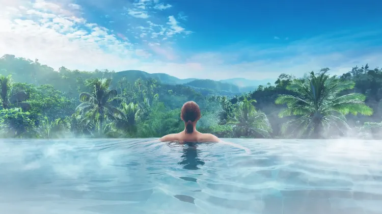 ジャングリア沖縄には温泉もある！