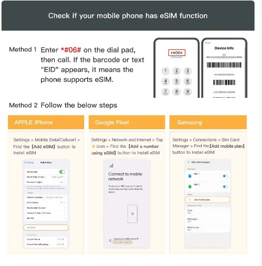 If My Phone Supports eSIM UAE