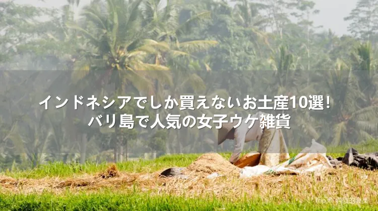 インドネシアでしか買えないお土産10選！バリ島で人気の女子ウケ雑貨