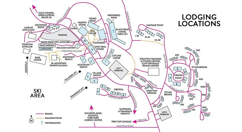 Parking at Stratton Ski Resort