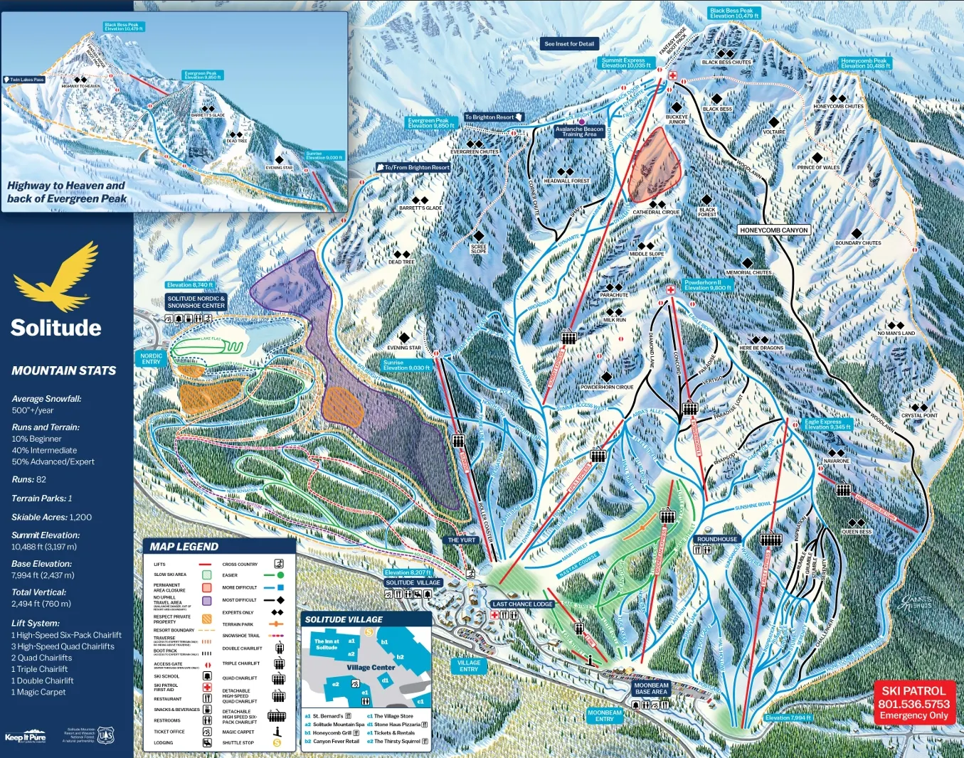 Solitude Ski Resort Map