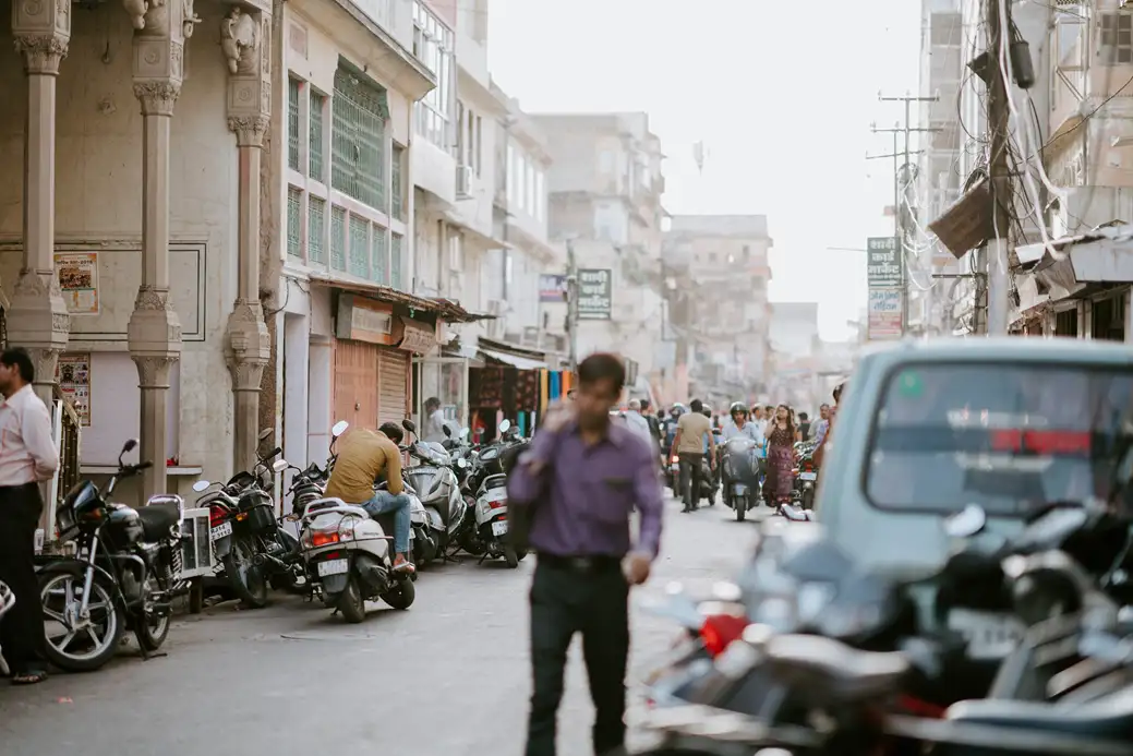 A typical Jaipur street scene. Source: Annie Spratt / unsource