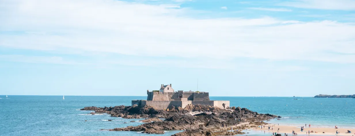 Plage du Sillon, Saint-Malo, Bretagne