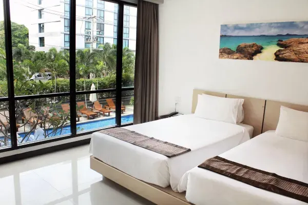 ห้องพักในโรงแรมBeston Pattaya(เบสตัน พัทยา)
