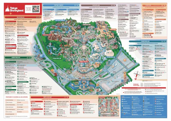 Tokyo Disneyland map