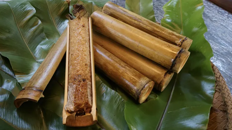 九族文化村竹筒飯