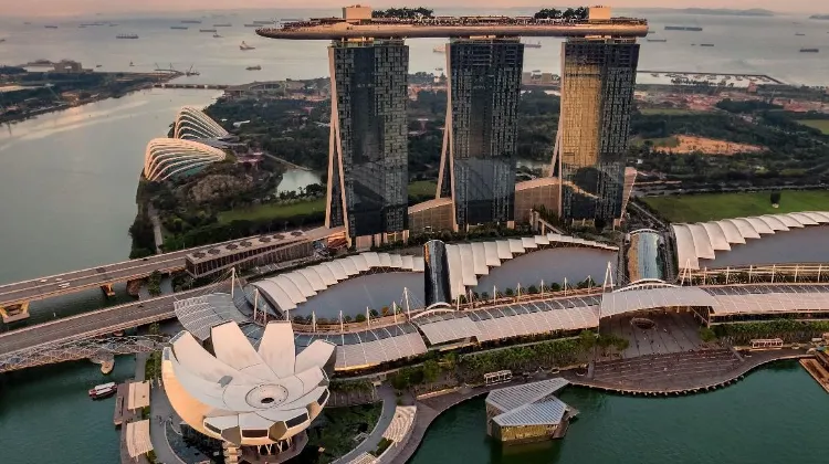 Marina Bay Sands is an integrated resort that includes a mall, casino, museum, concert hall and more!