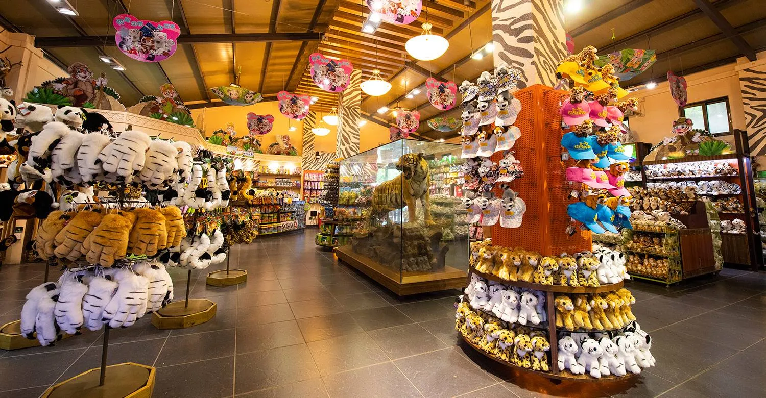 Shop for souvenirs in Chimelong Safari Park