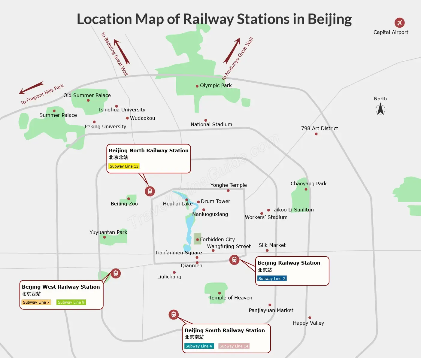 Beijing Train Stations Map