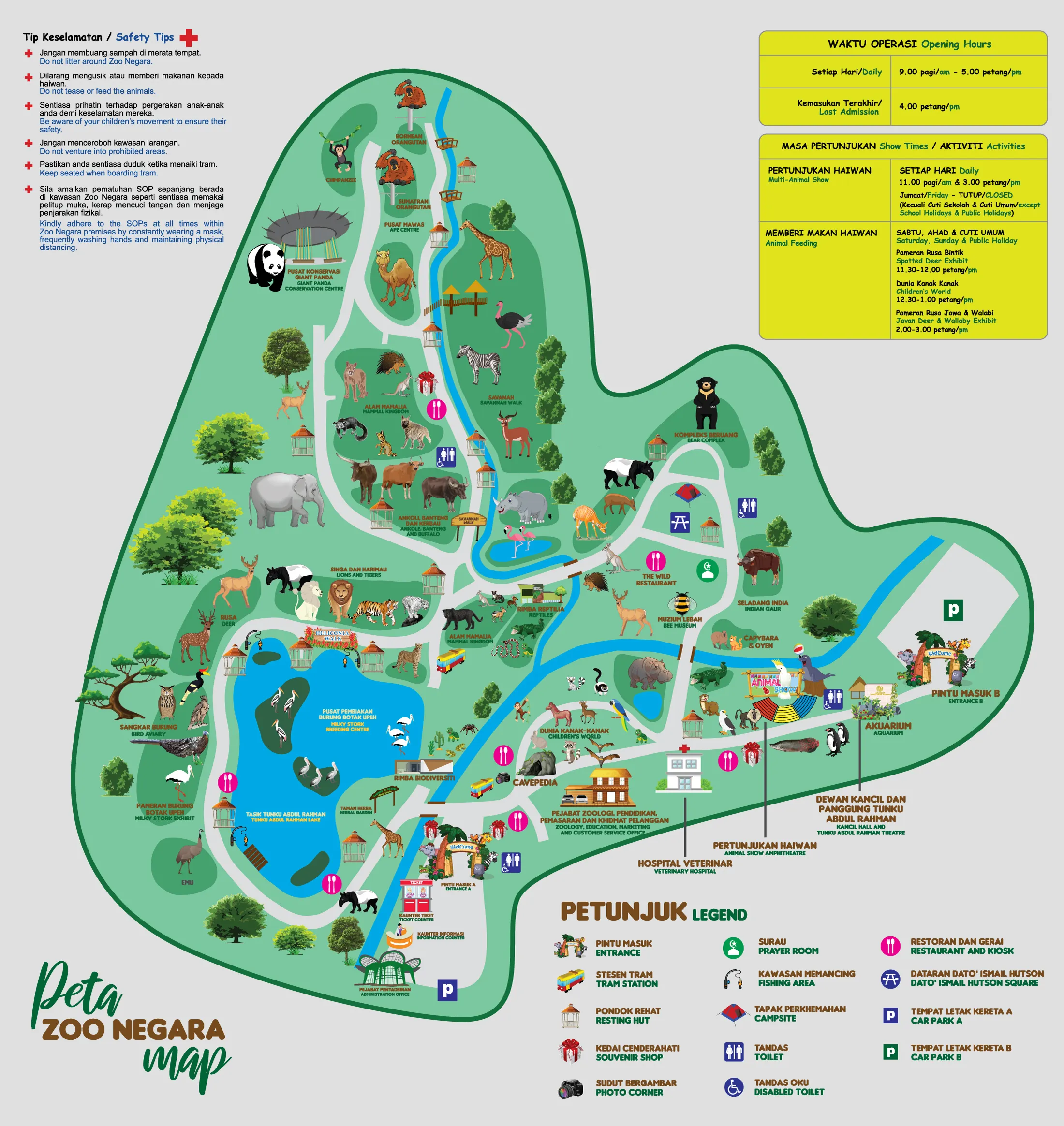Peta Zoo Negara Malaysia