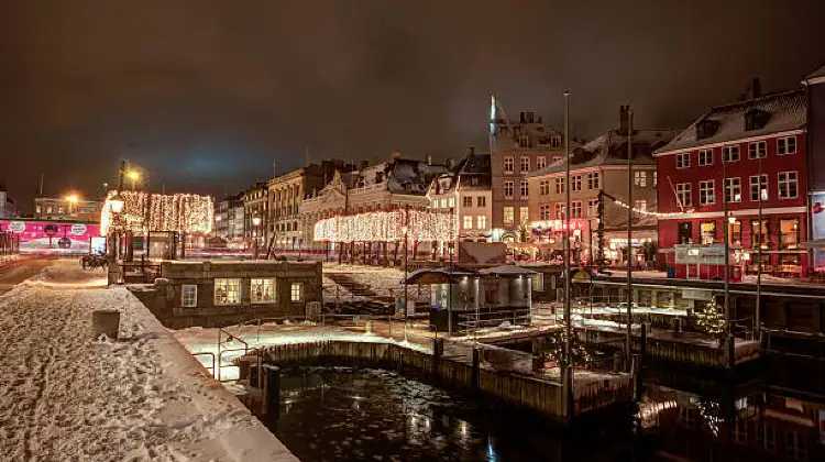 Copenhagen Snowy Christmas Night