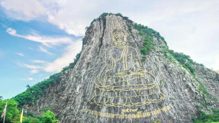 Khao Chi Chan features one of the largest Buddha carvings in the world