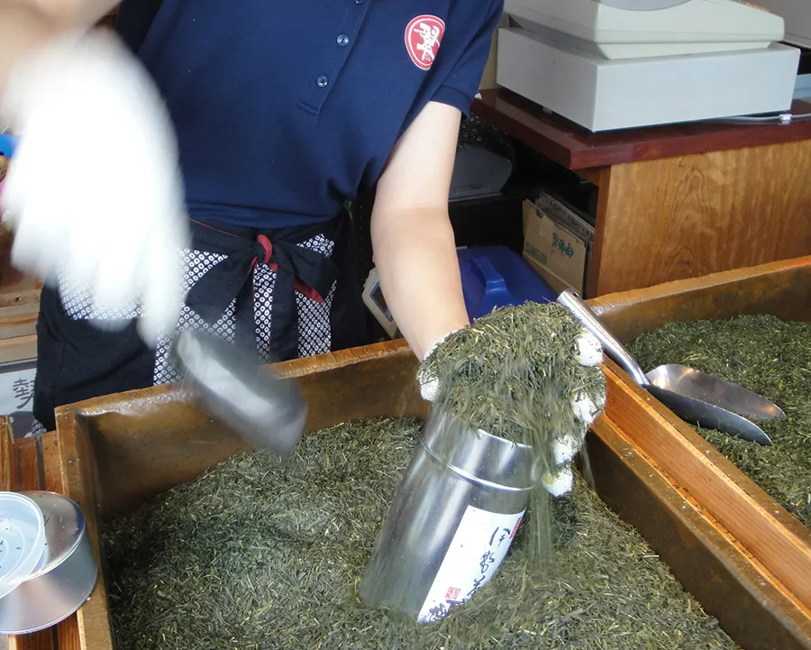 伊勢茶の詰め放題