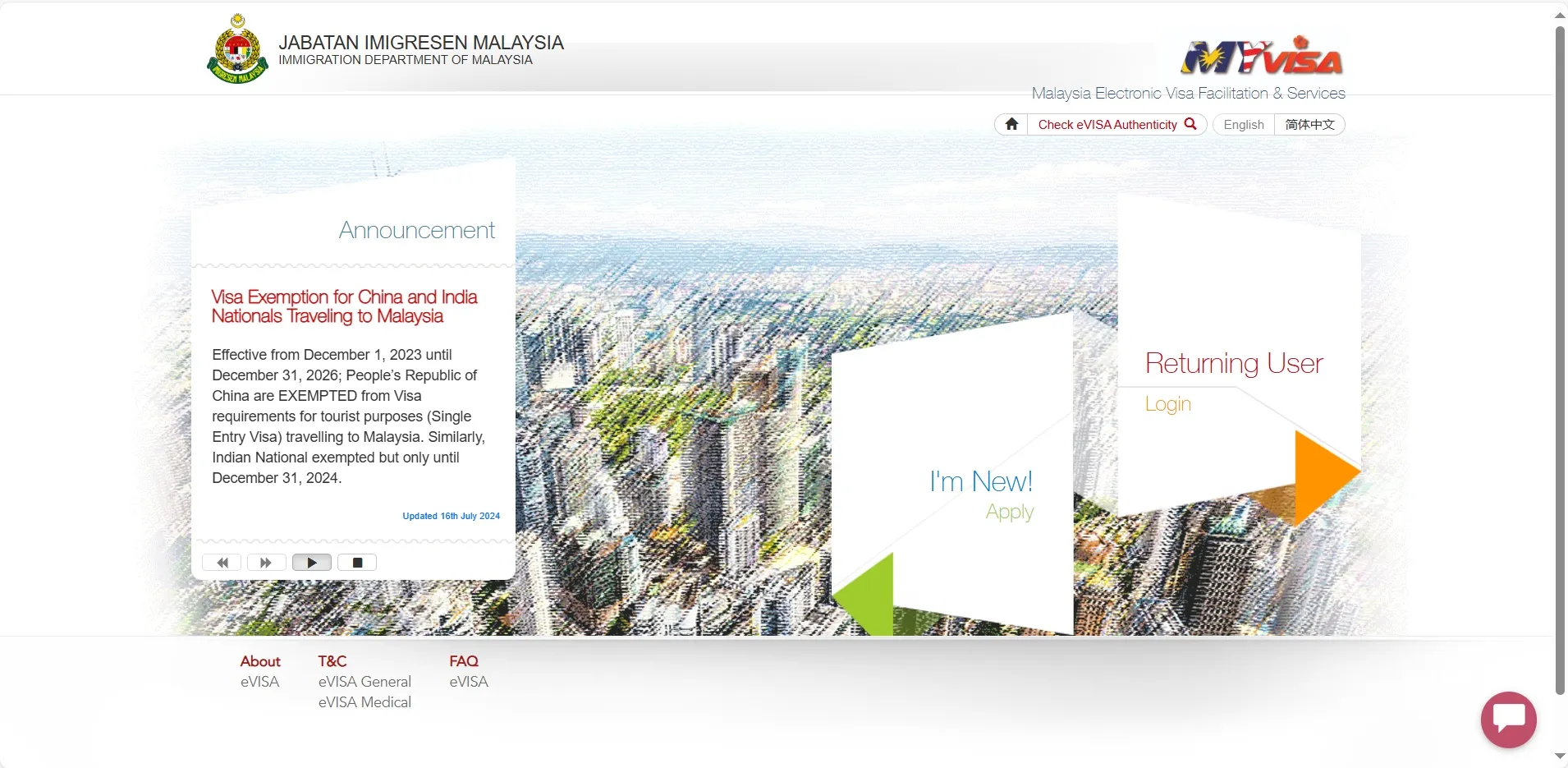  Official Malaysia Visa