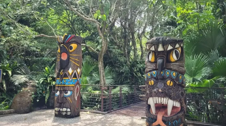 台北市立動物園で動物観察