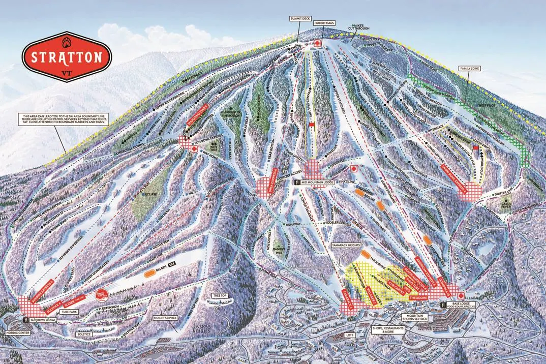 Stratton Ski Resort Map