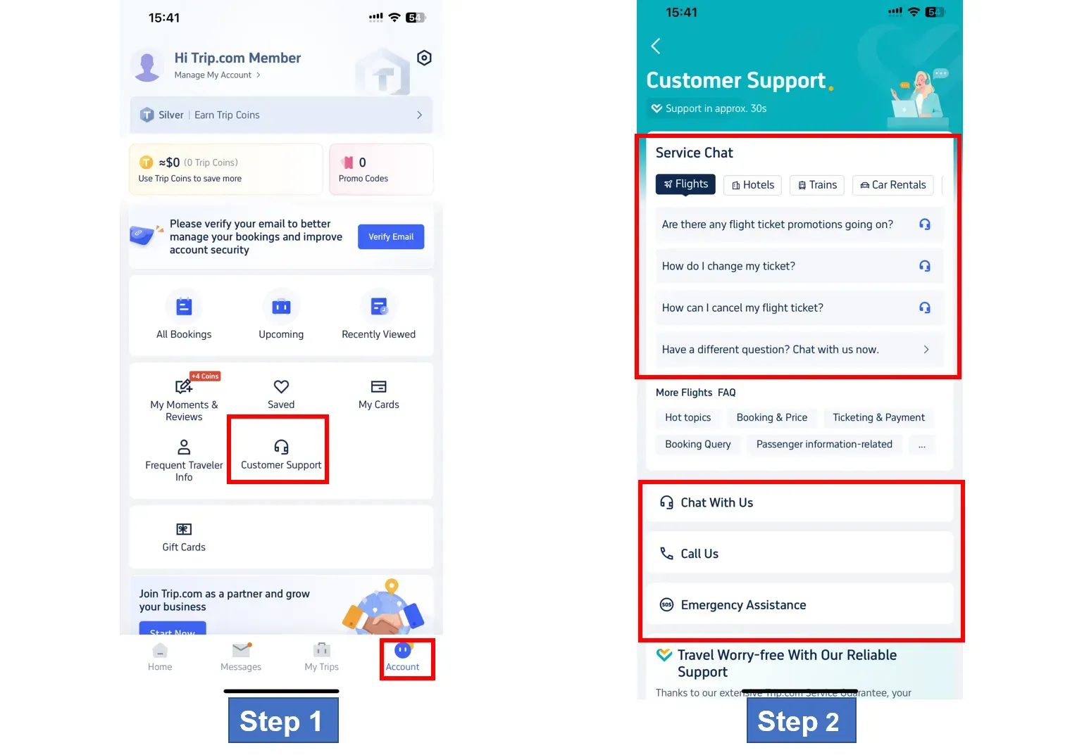 How to Get Trip.com Customer Support