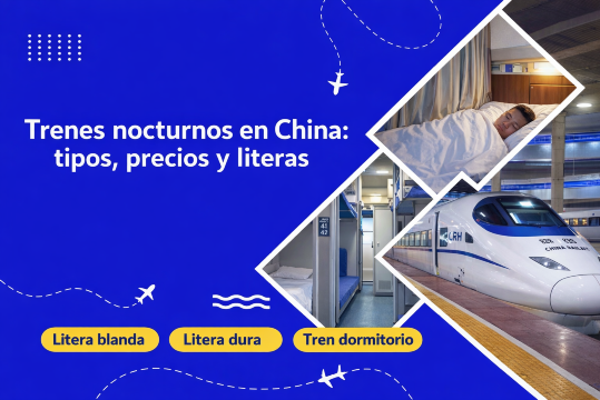 Trenes nocturnos en China: precios, tipos y literas