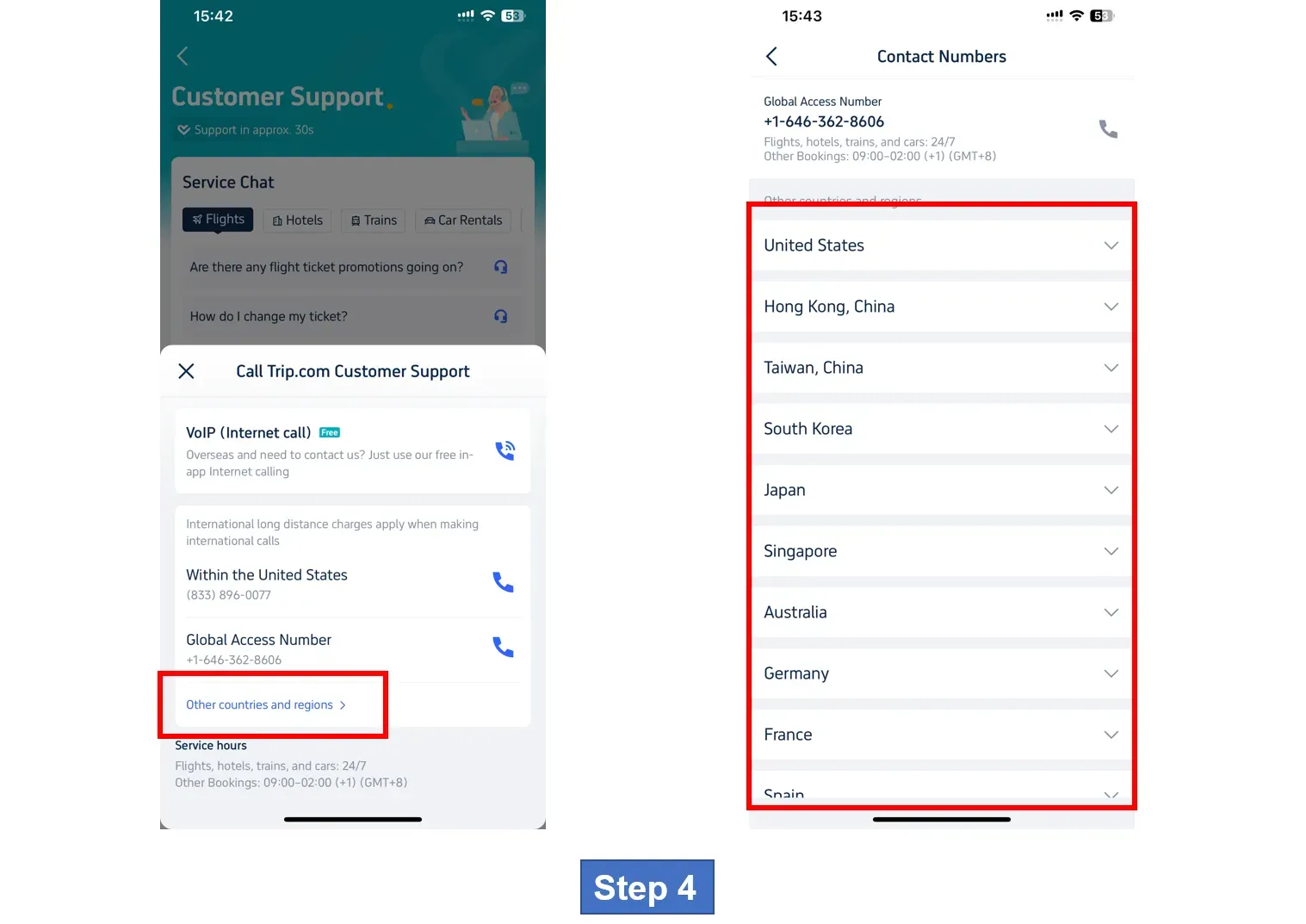 Trip.com Phone Number