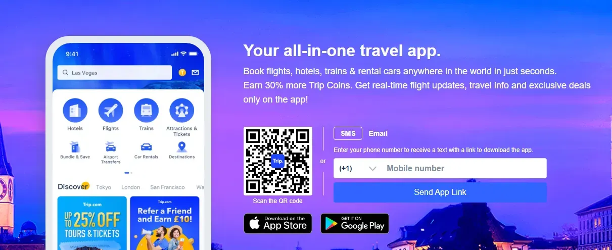 how to book cheap hotels by installing the Trip.com APP