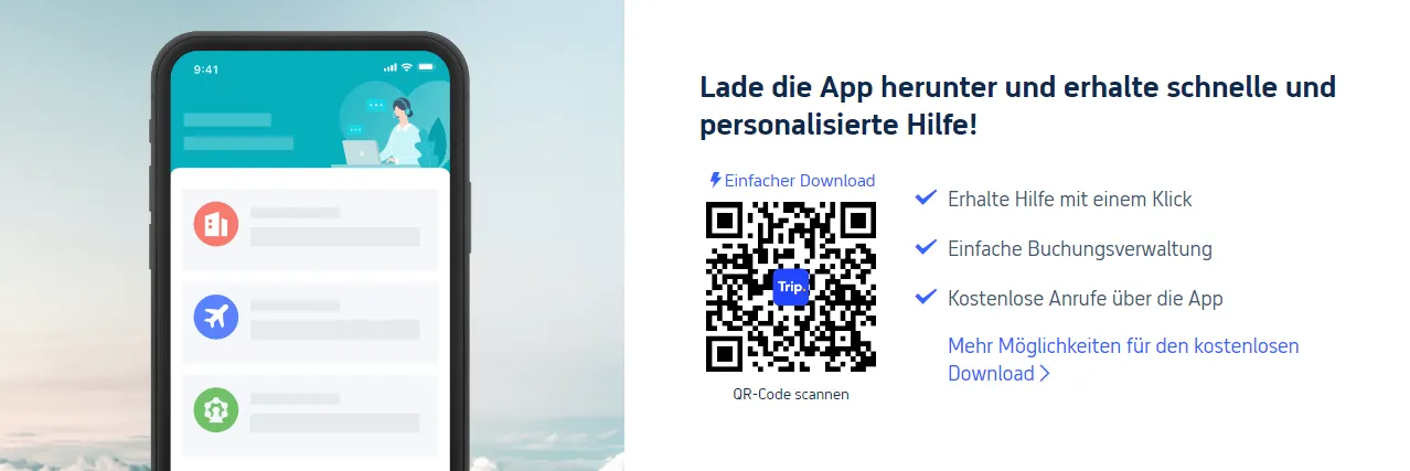 Lade die Trip.com App herunter 