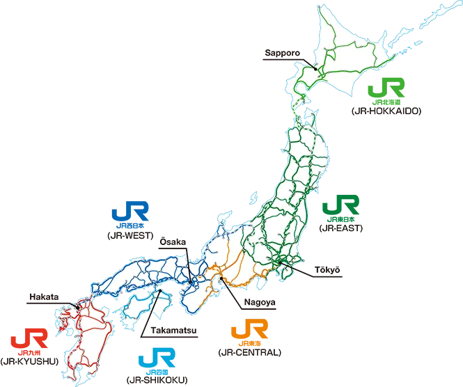 JR PASS全日本地區鐵路周遊券使用範圍