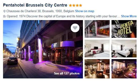 Pentahotel Brussels City Centre