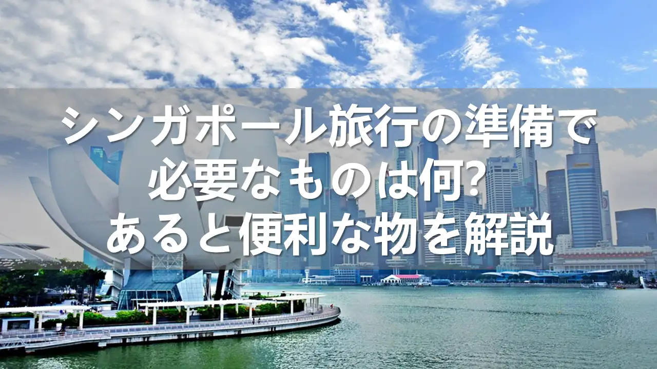 シンガポール旅行で必要なもの