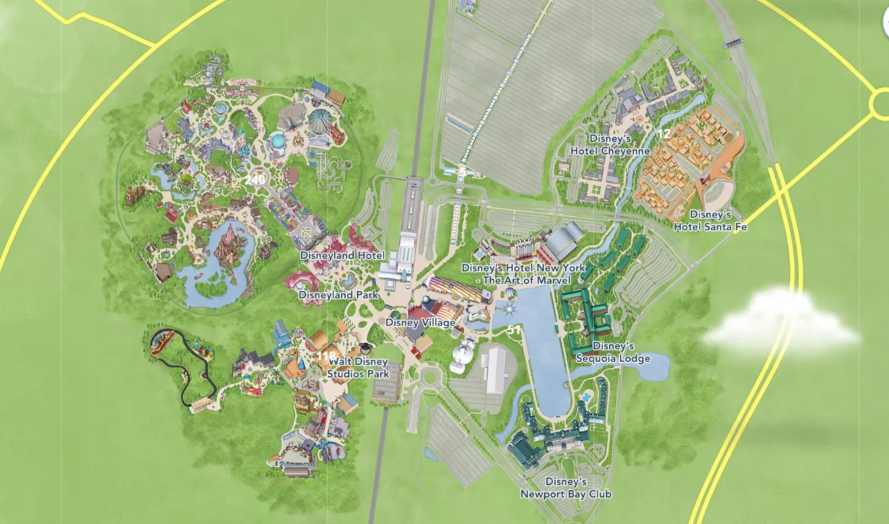 Disneyland Paris Map