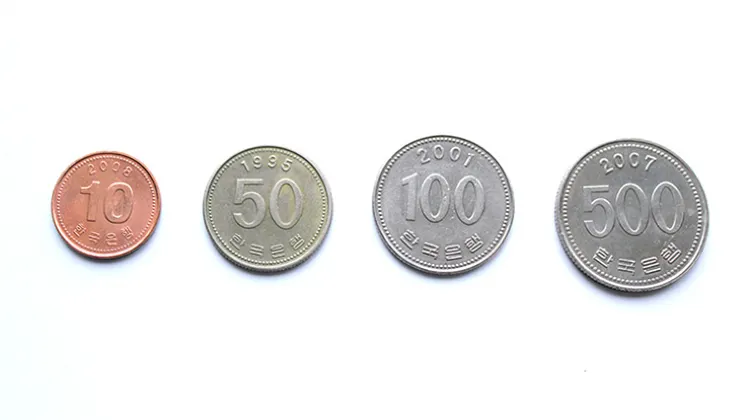 韓国のお金の種類|硬貨