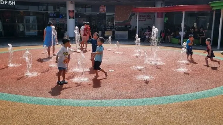 Have fun at the outdoor playground