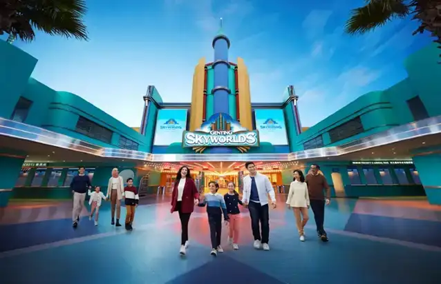 Genting SkyWorlds Theme Park features 26 rides and attractions