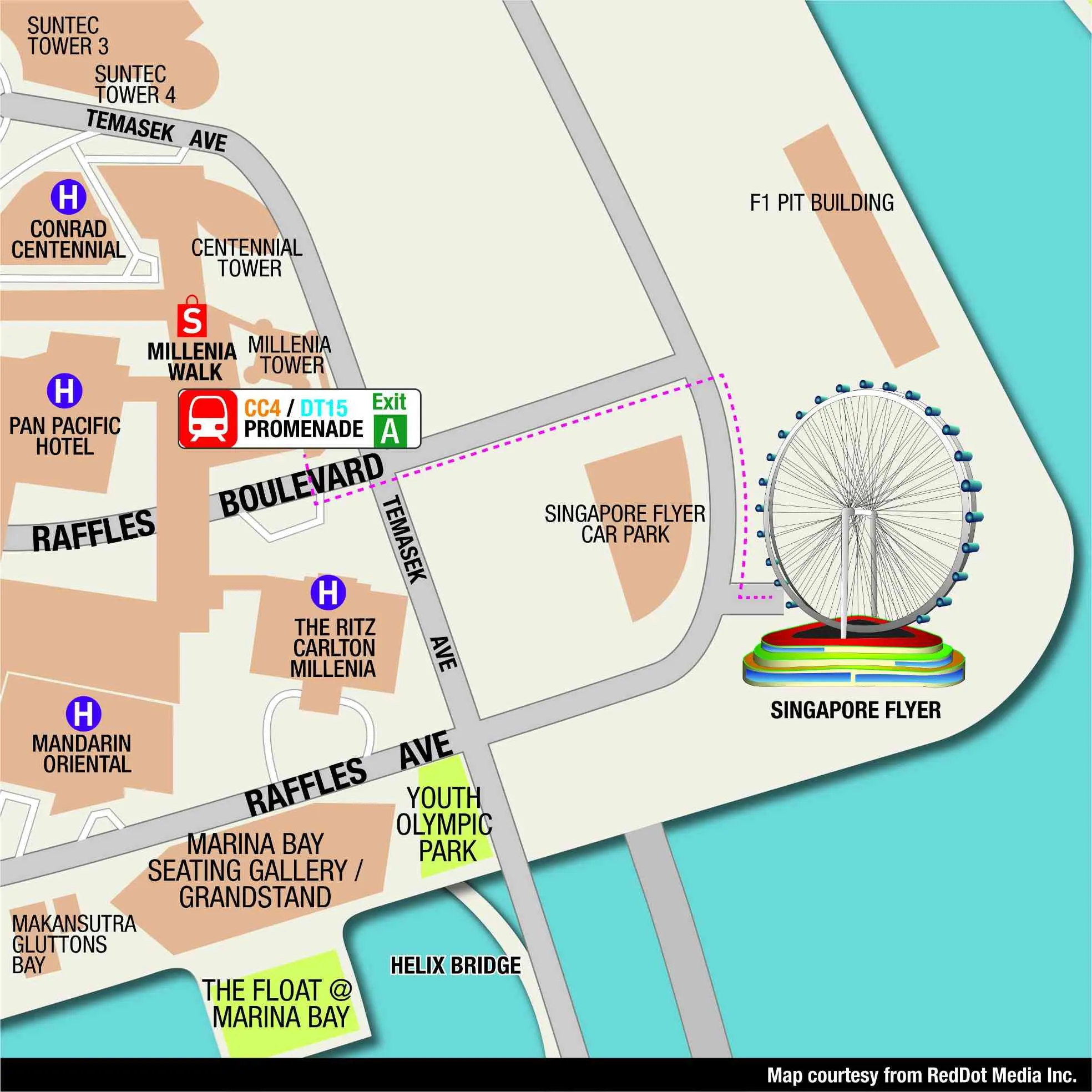 Cara Menuju Singapore Flyer