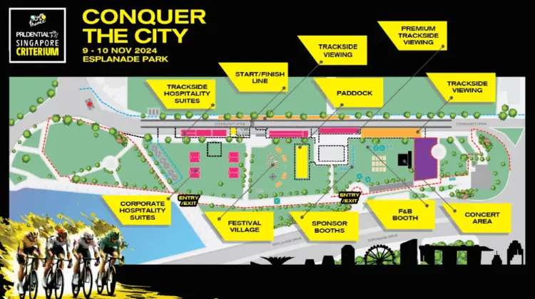 Tour de France Singapore 2024 | Route Map