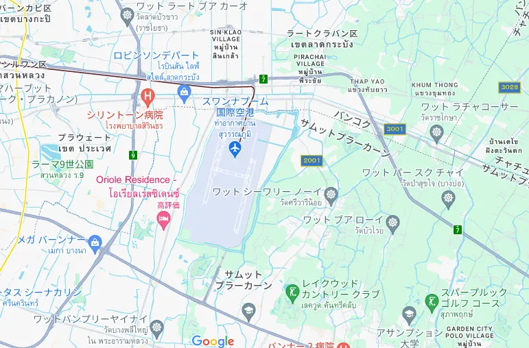 おすすめのホテルエリア｜スワンナプーム空港