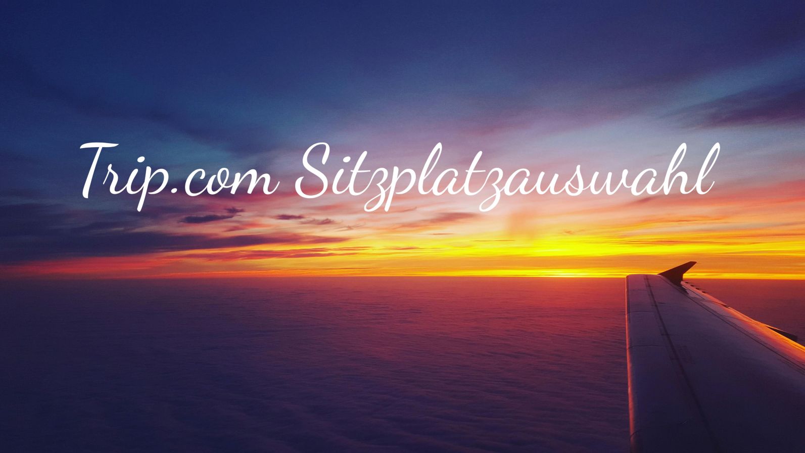Sitzplatzwahl für Flüge auf Trip.com