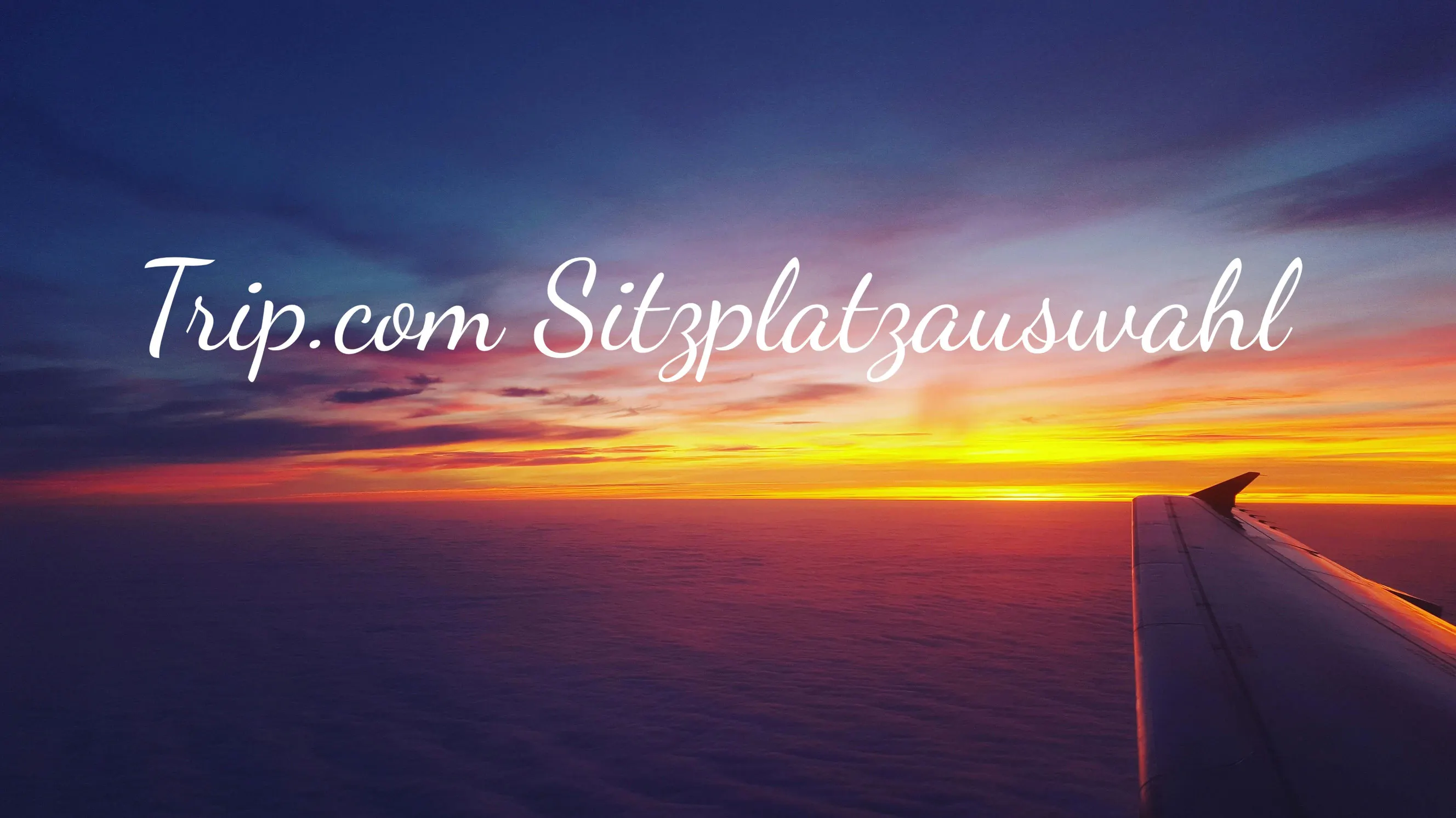 Trip.com Sitzplatzauswahl
