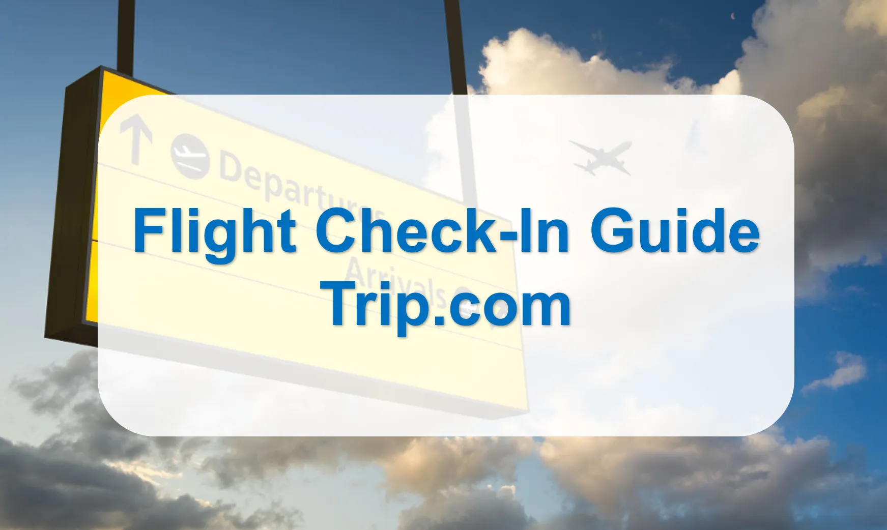 Flight check-in guide