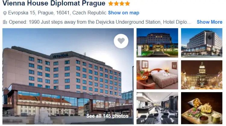 Vienna House Diplomat Prague