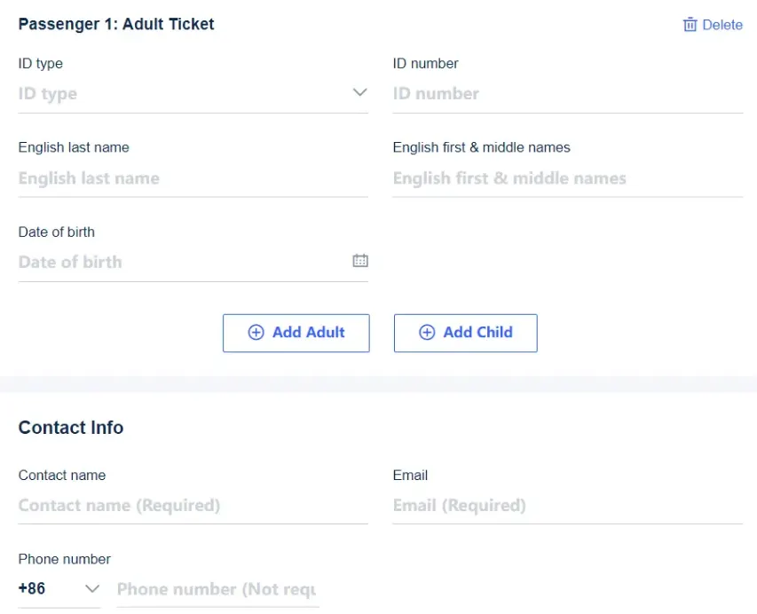 Book train tickets on Trip.com