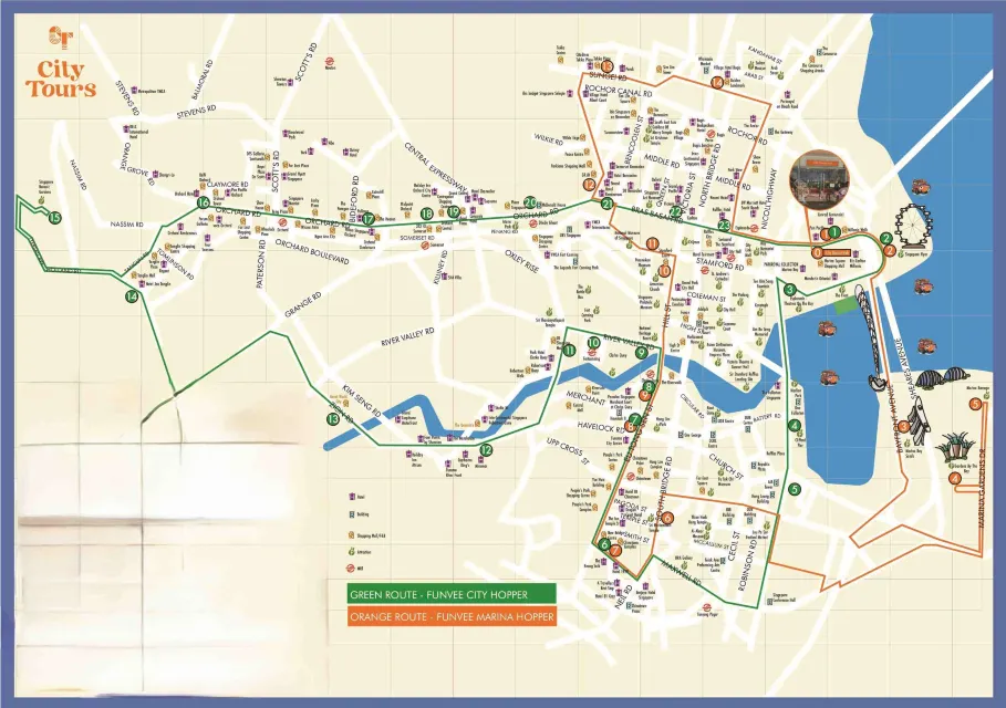 Singapore Hop On Hop Off Bus Map