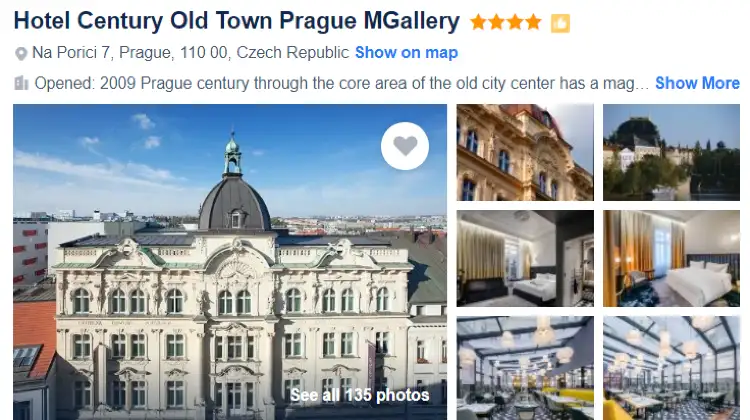 Hotel Century Old Town Prague MGallery