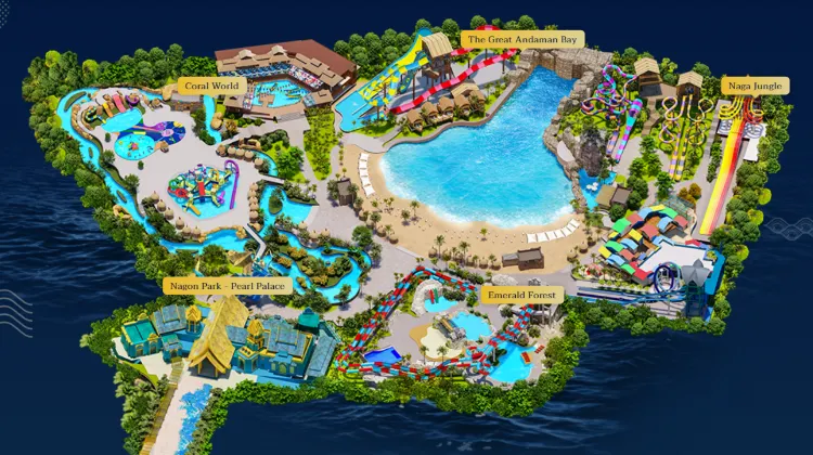 Andamanda Phuket Waterpark map