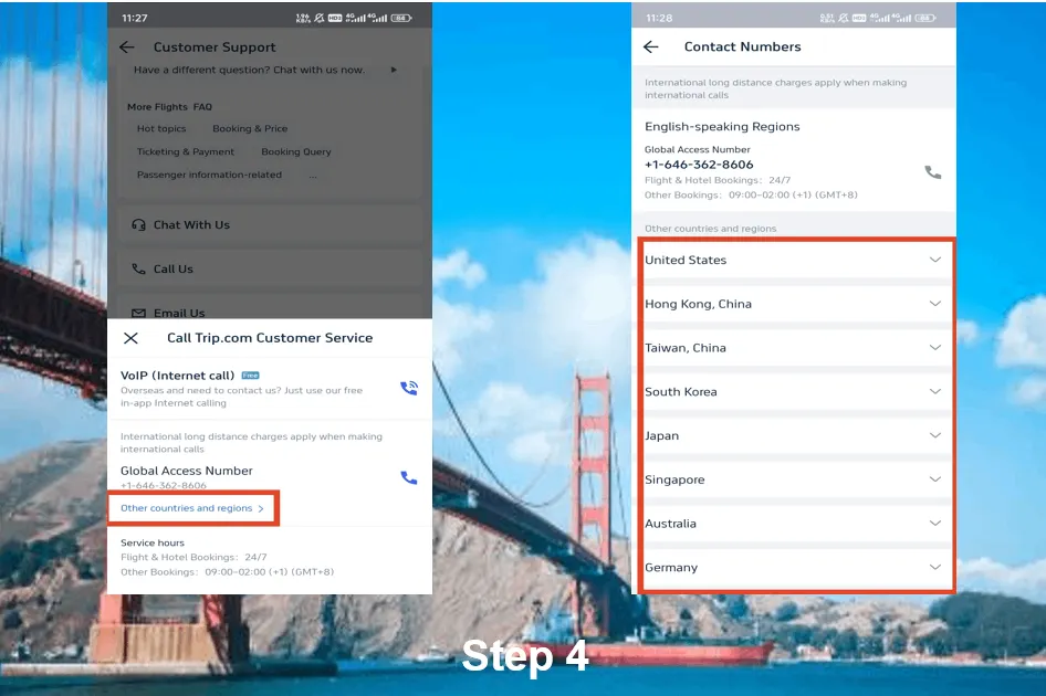 trip.com search booking number Find Trip.com Phone Number of Other Countries&Regions