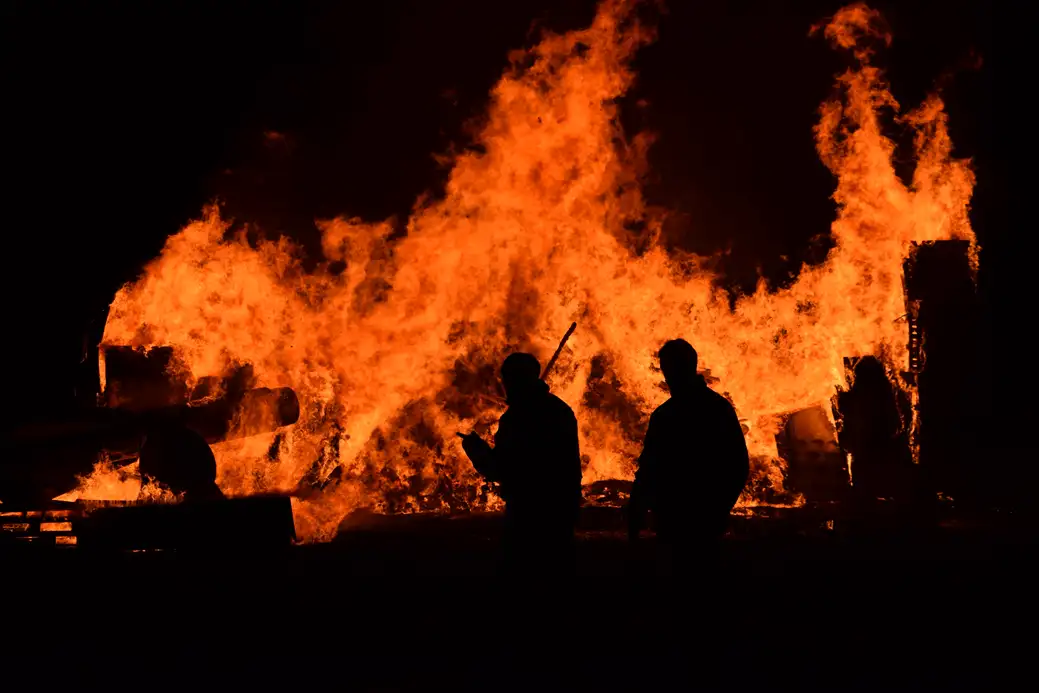 Celebrating Halloween with a bonfire. Source: Issy Bailey / unsplash