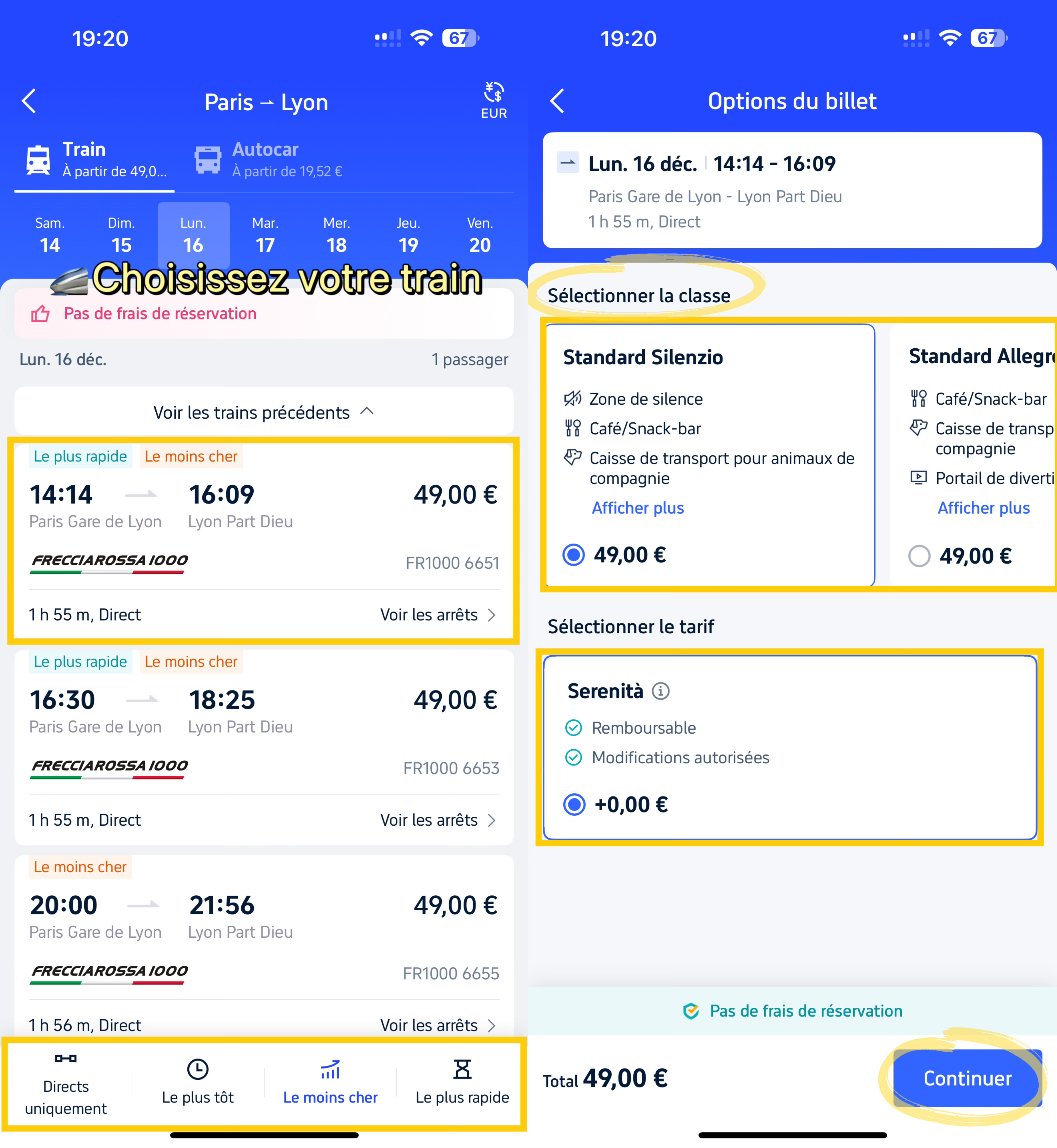 Trip.com APP pour acheter des billets : Choisissez votre train