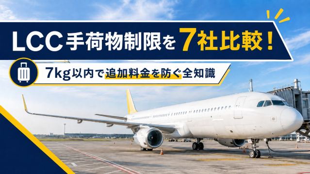 LCC・格安航空会社の手荷物制限を比較！追加料金を防ぐ豆知識