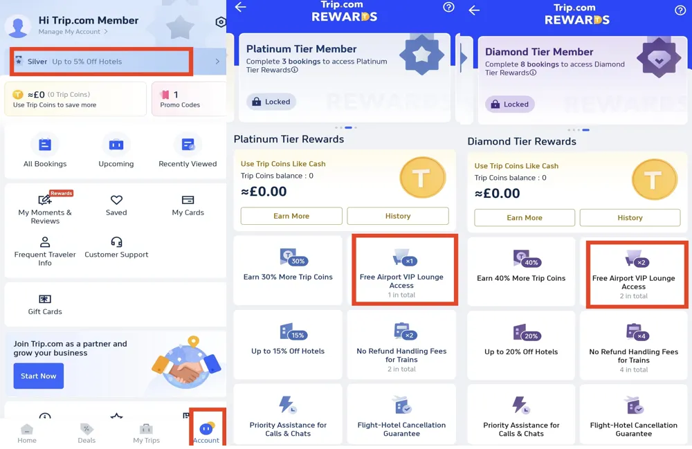 How to Get Trip.com VIP Lounge Access